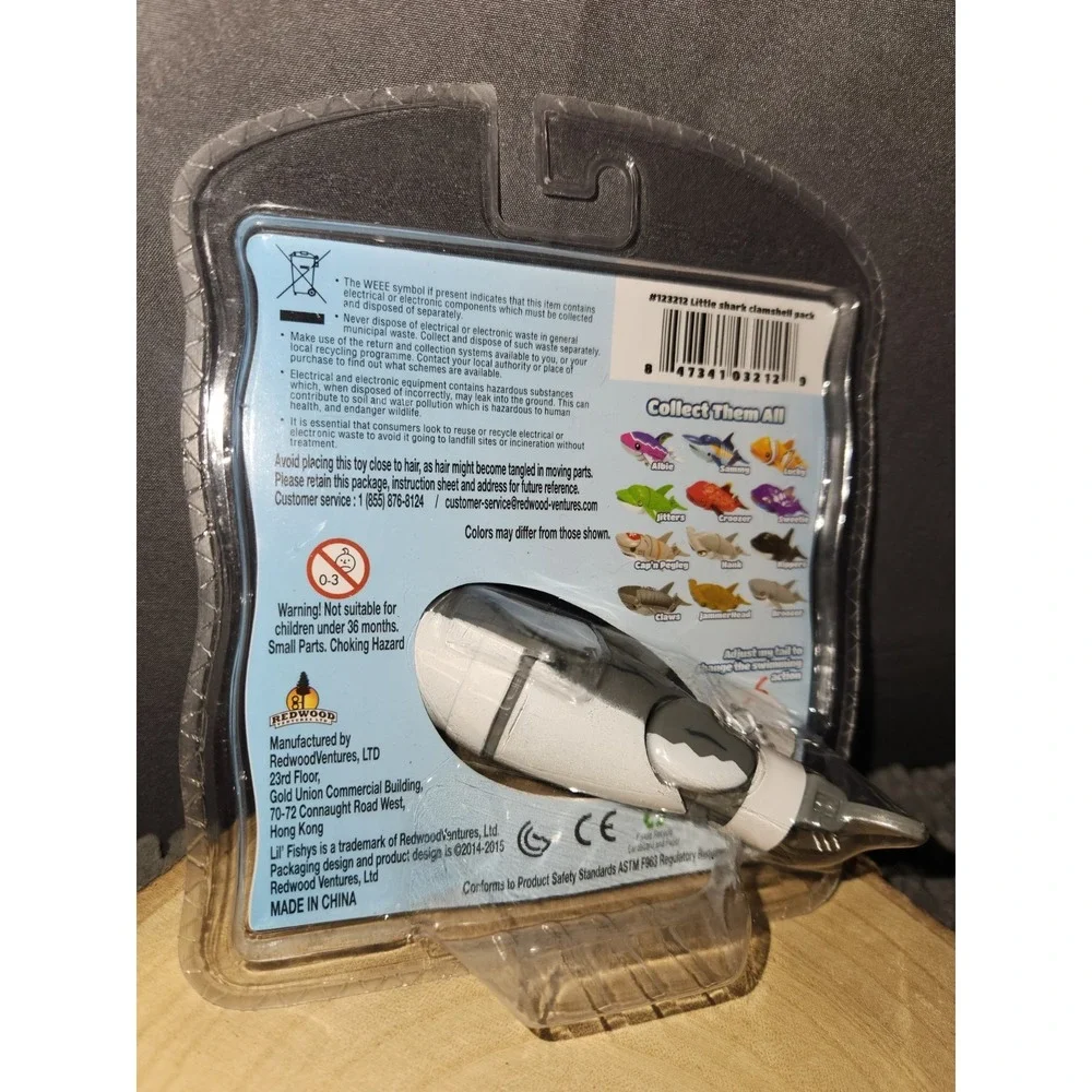 Rare~LIL' FISHYS Motorized Water Pets- Hammerhead‎ Shark Hammie-New & Sealed